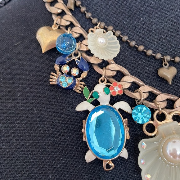 🌟SOLD🌟 Betsey Johnson vintage early 2000s ocean / nautical / sea necklace - Picture 5 of 8